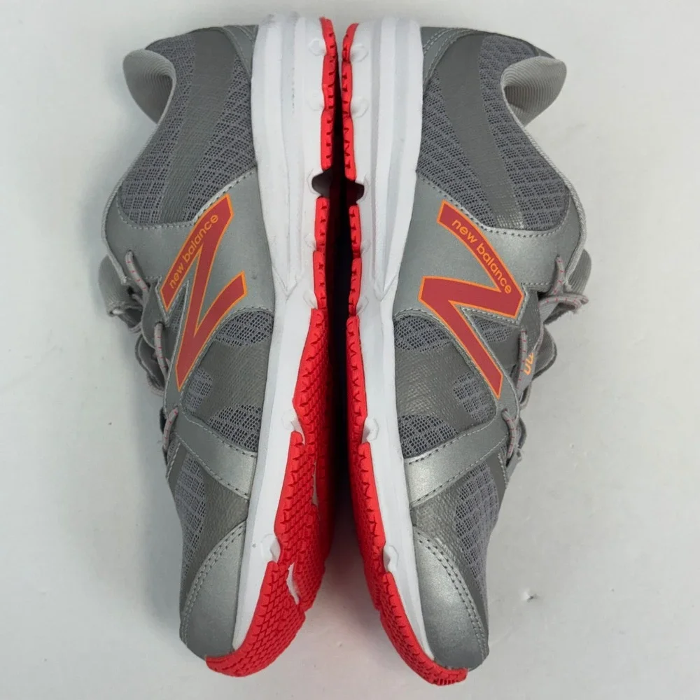 New Balance 536 Walking‎ Shoes Womens 7.5 Grey Orange Mesh Sneakers WW536SP